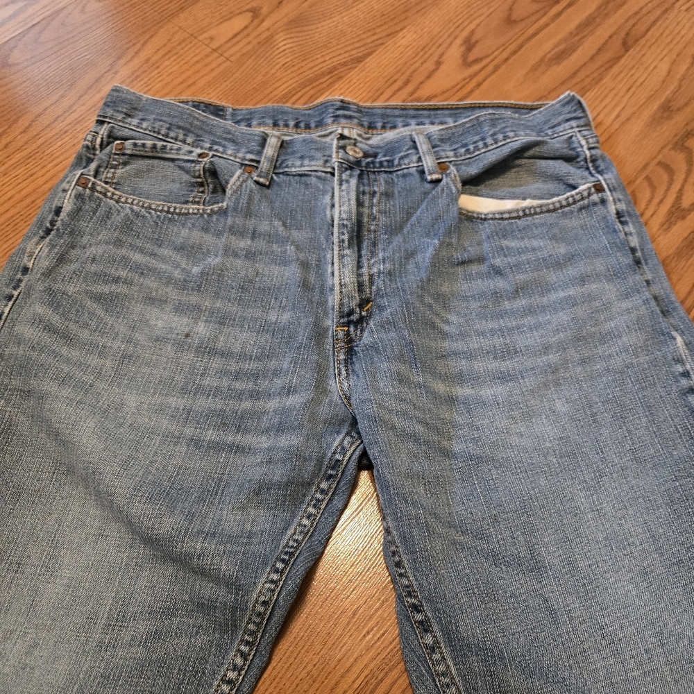 Levis 559 Jeans Men Denim Light Wash Relaxed Straight Fit Cotton Casual 36 X 32 - Picture 10 of 10